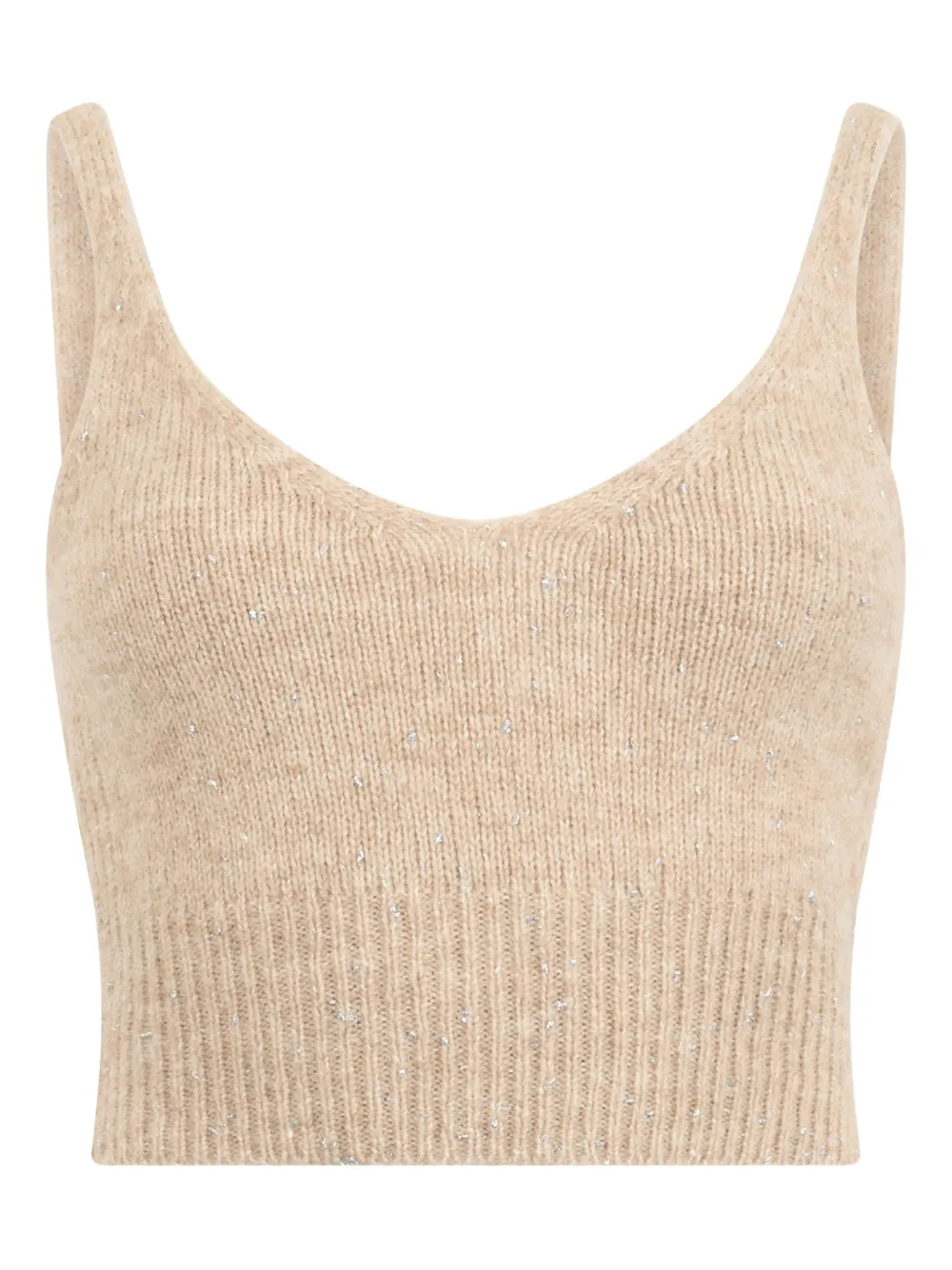 Peserico V-neck sleeveless top - Toni neutri