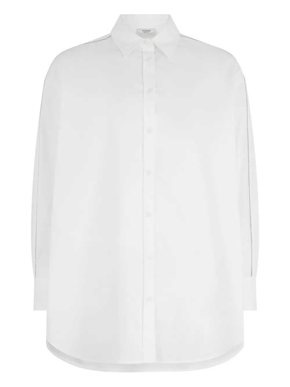 Peserico embellished long-sleeve shirt - Weiß