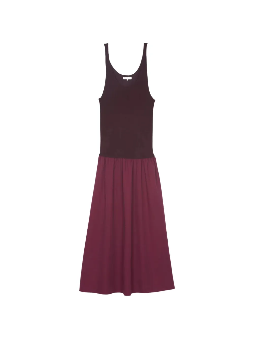 The Frankie Shop Iliya ribbed-knit gathered maxi dress - Viola