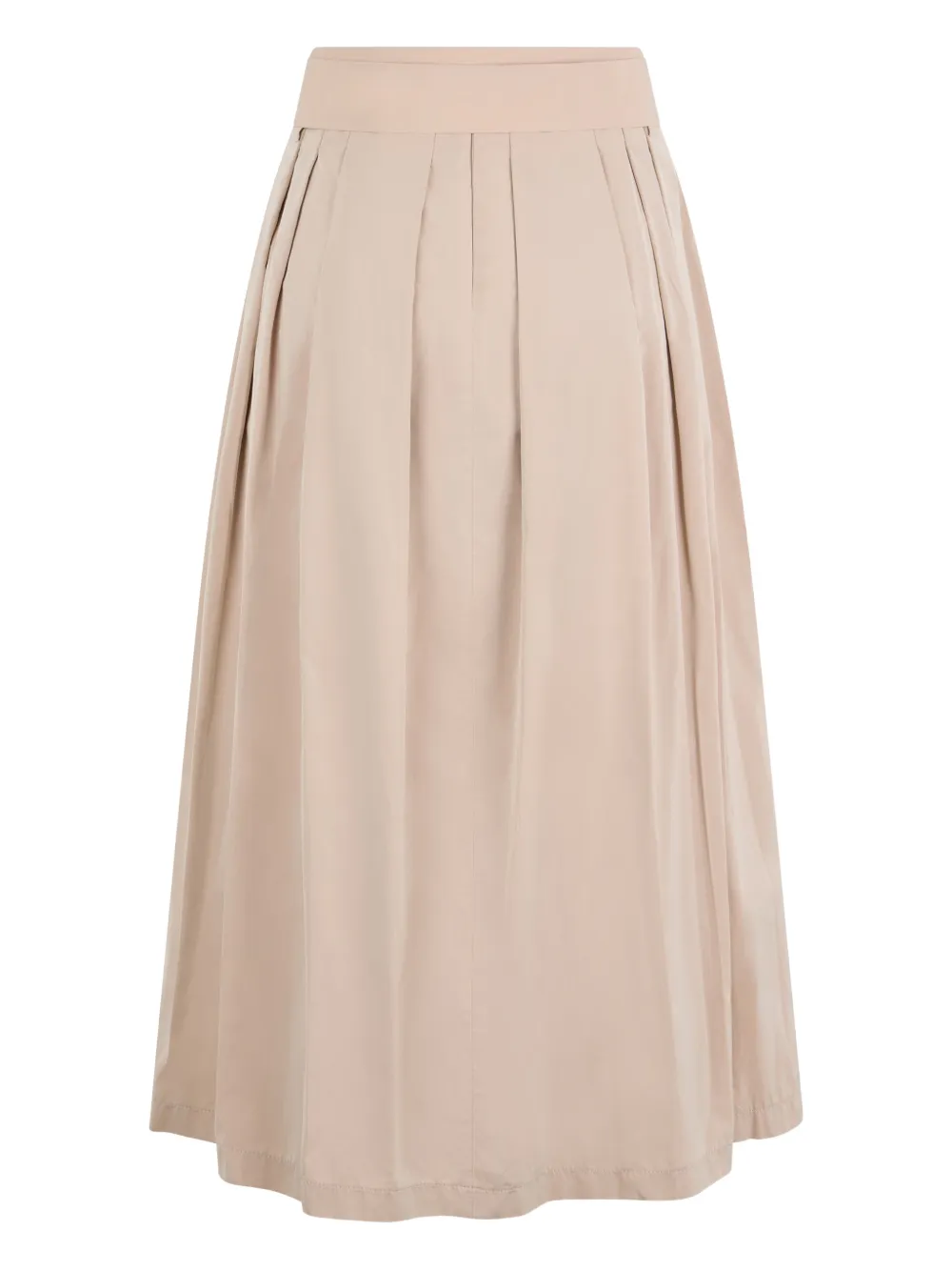 Peserico pleated belted maxi skirt - Beige