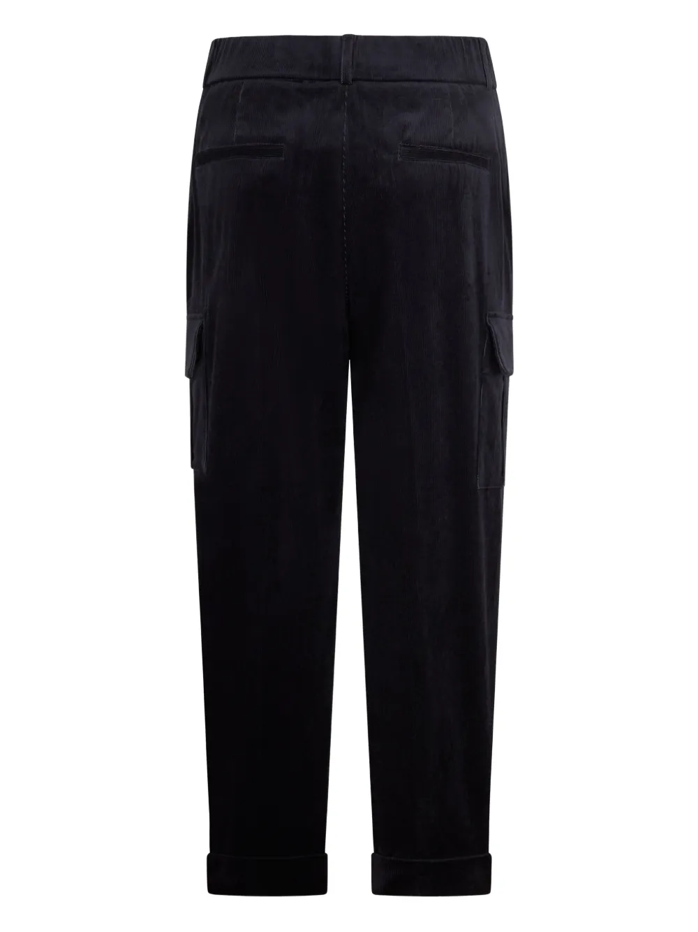 Peserico corduroy-effect trousers - Zwart