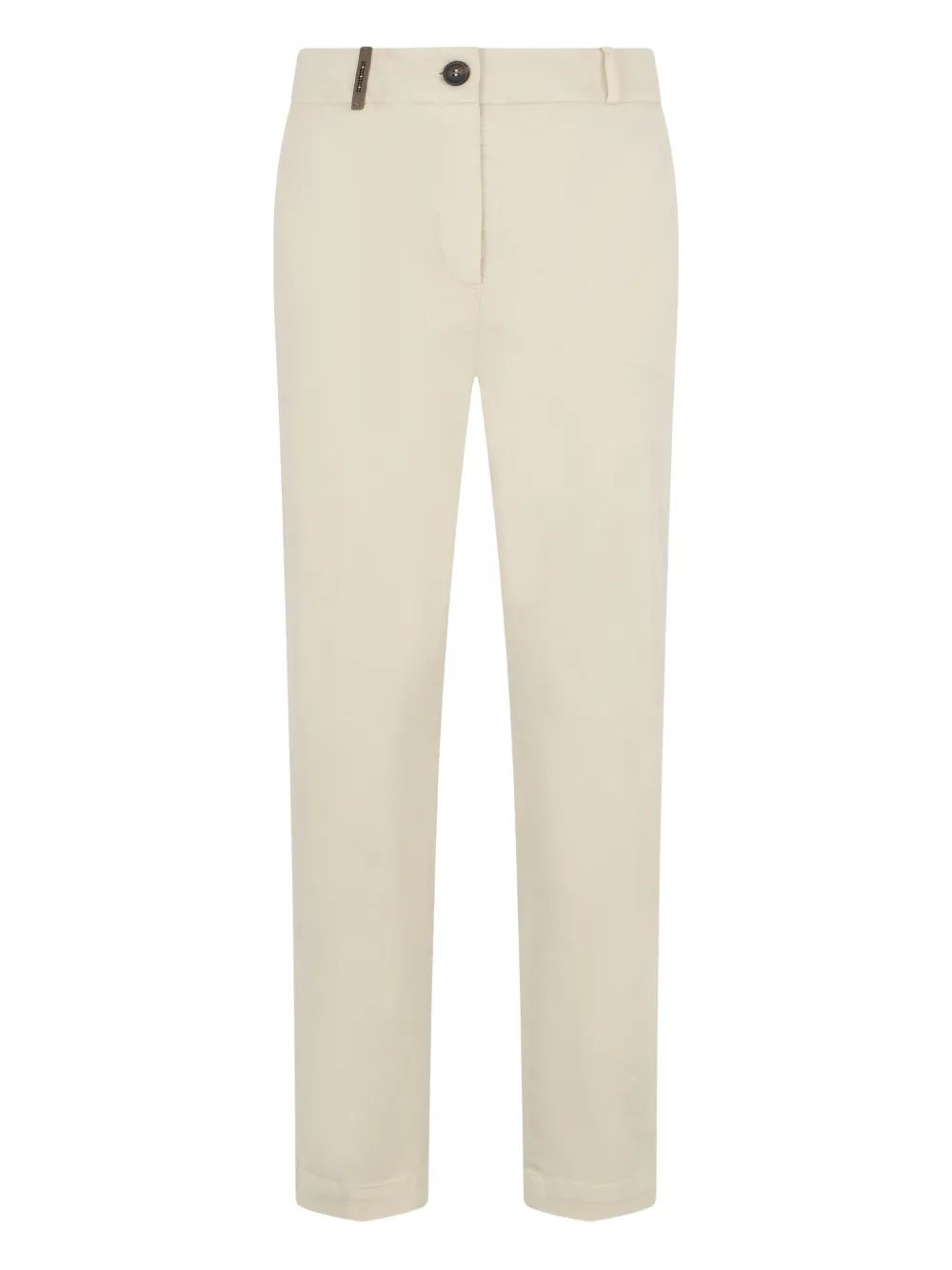 Peserico button zip trousers - Toni neutri