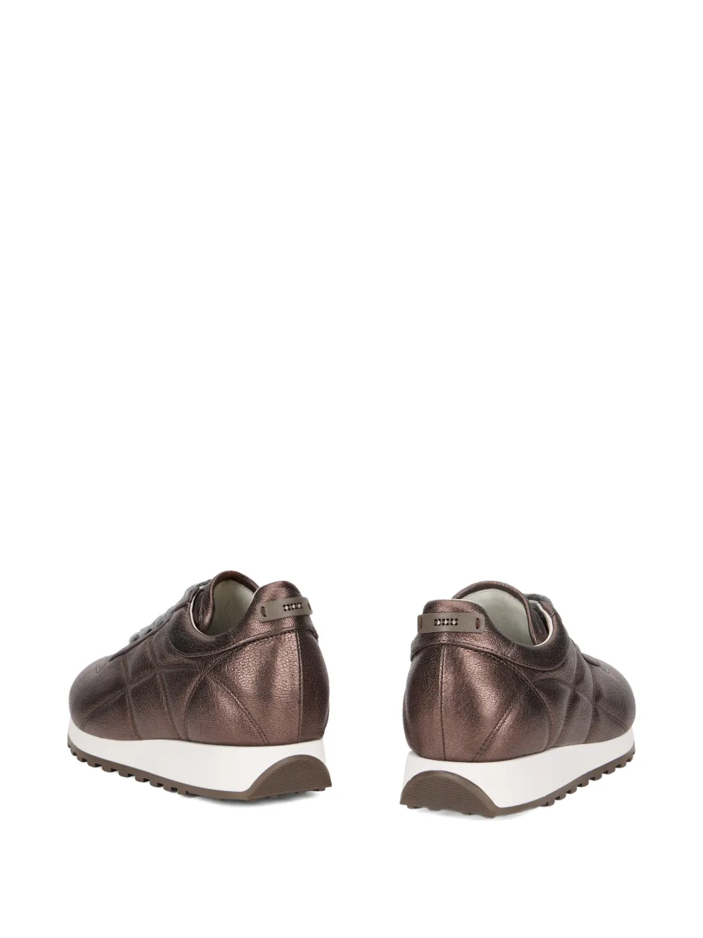 Peserico quilted lace-up sneakers Bruin