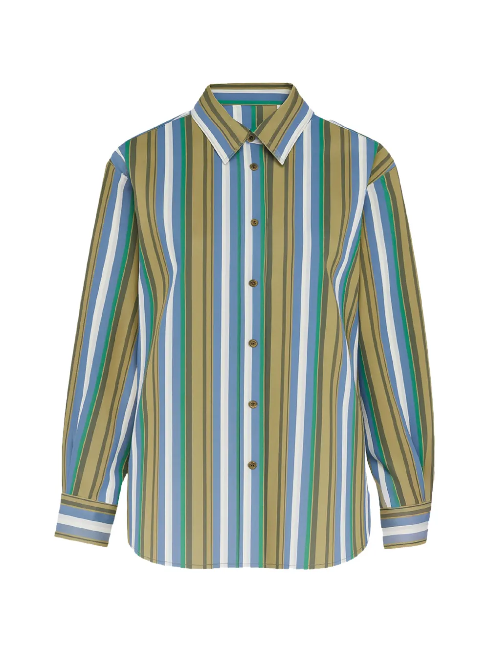 The Frankie Shop Camicia a righe - Verde