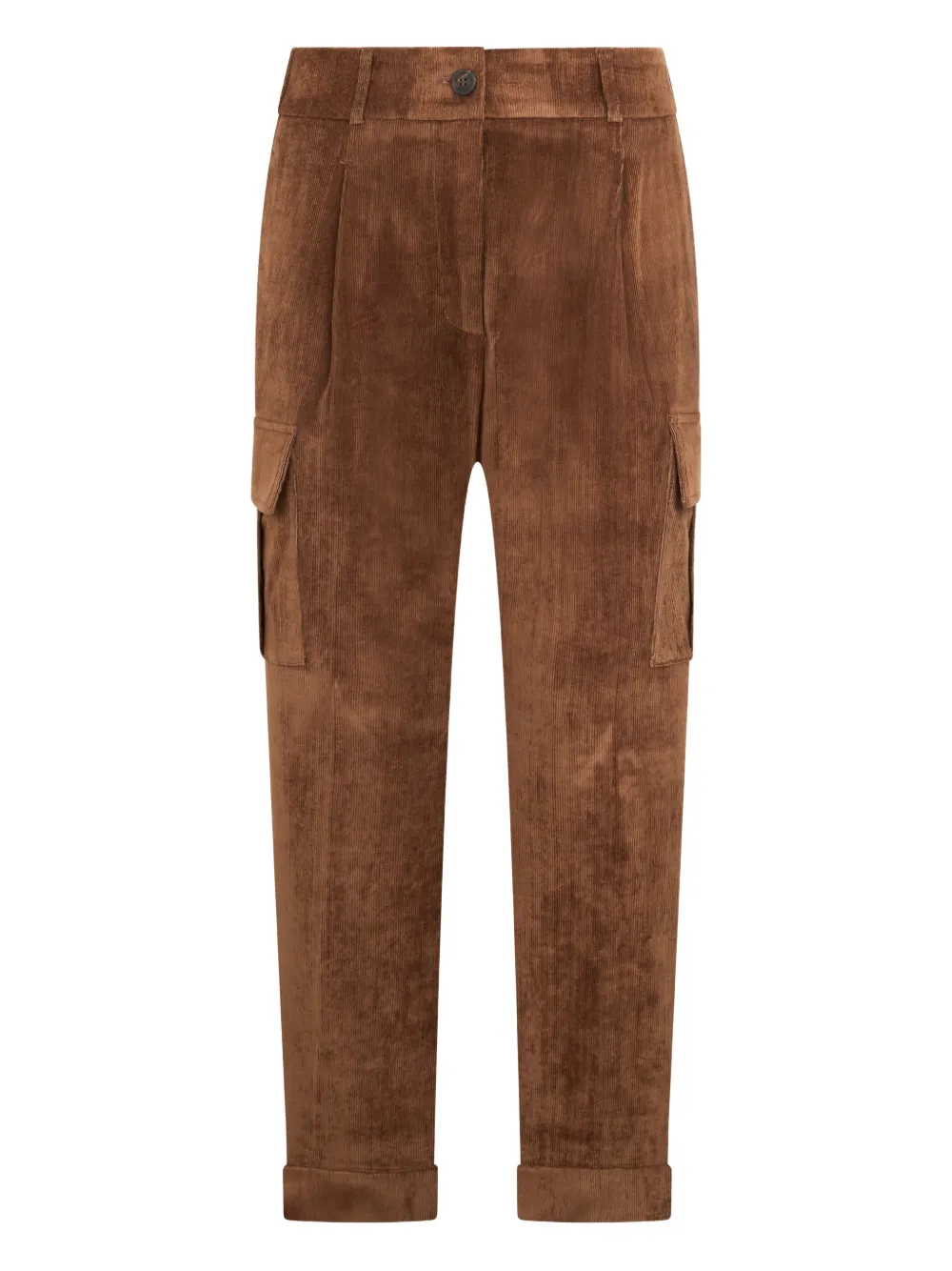 Peserico corduroy pocket trousers - Marrone
