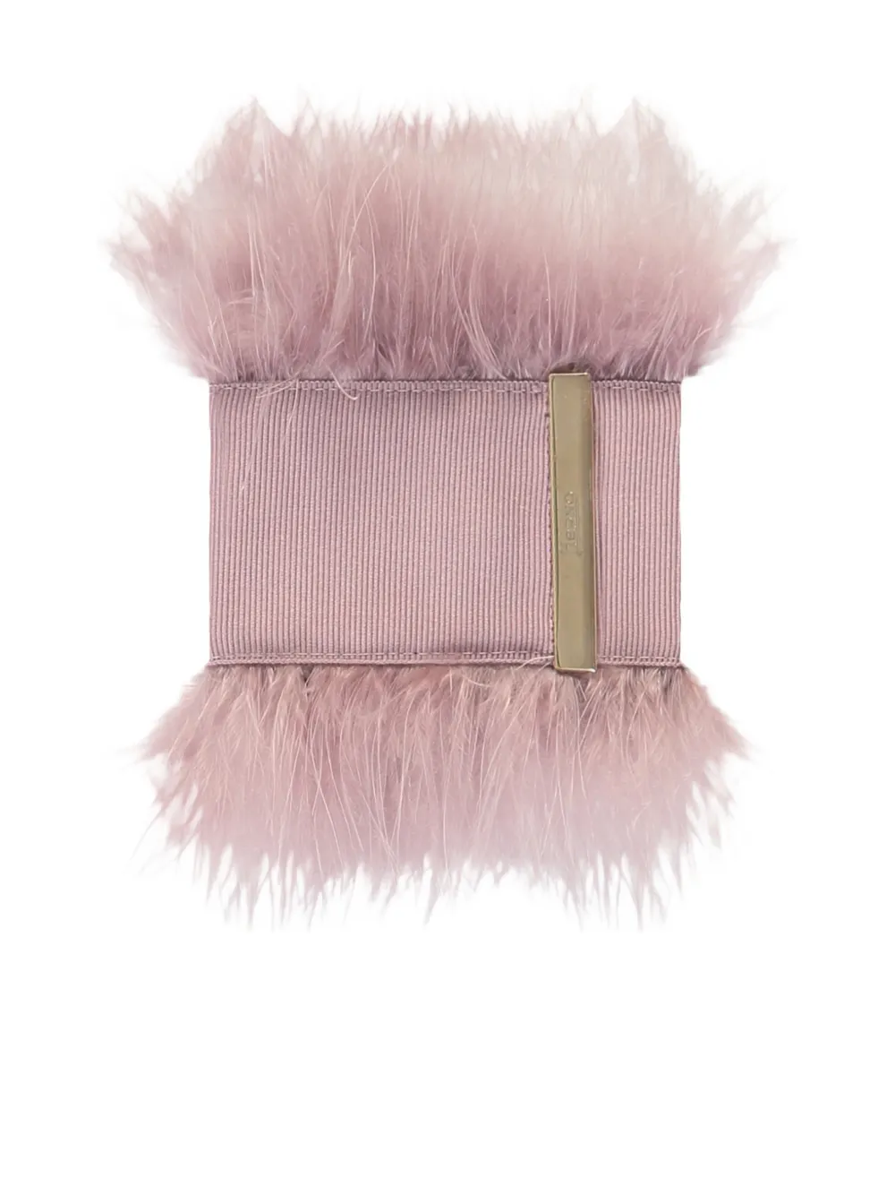 Herno grosgrain faux-feather bracelet - Rosa
