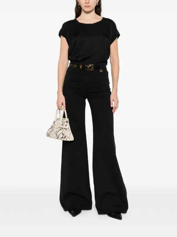 Elisabetta Franchi Palazzo Jeans | Black | FARFETCH