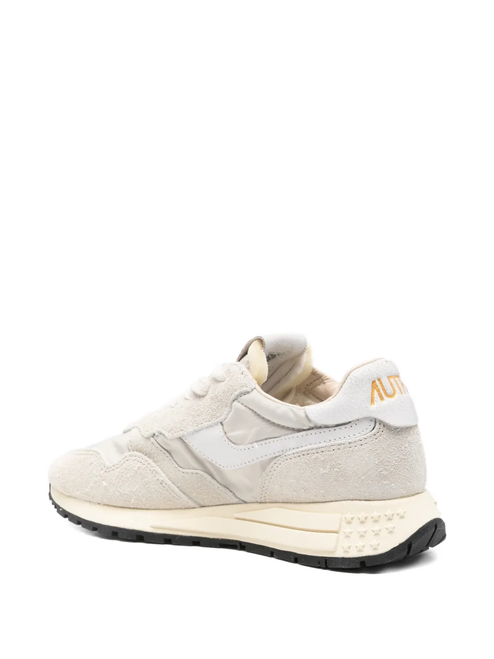Autry Reelwind leren sneakers met vlakken Beige
