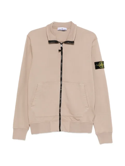 Stone Island sweat zippé à patch logo