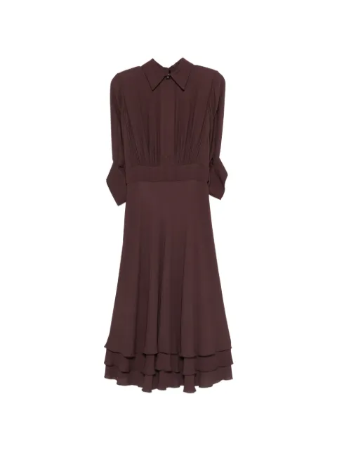 Elisabetta Franchi tiered ruffled midi dress