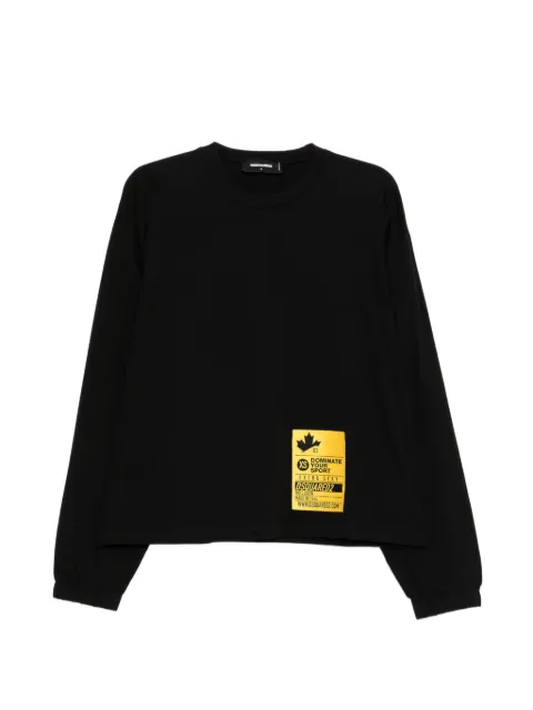 DSQUARED2 logo-patched long-sleeved T-shirt