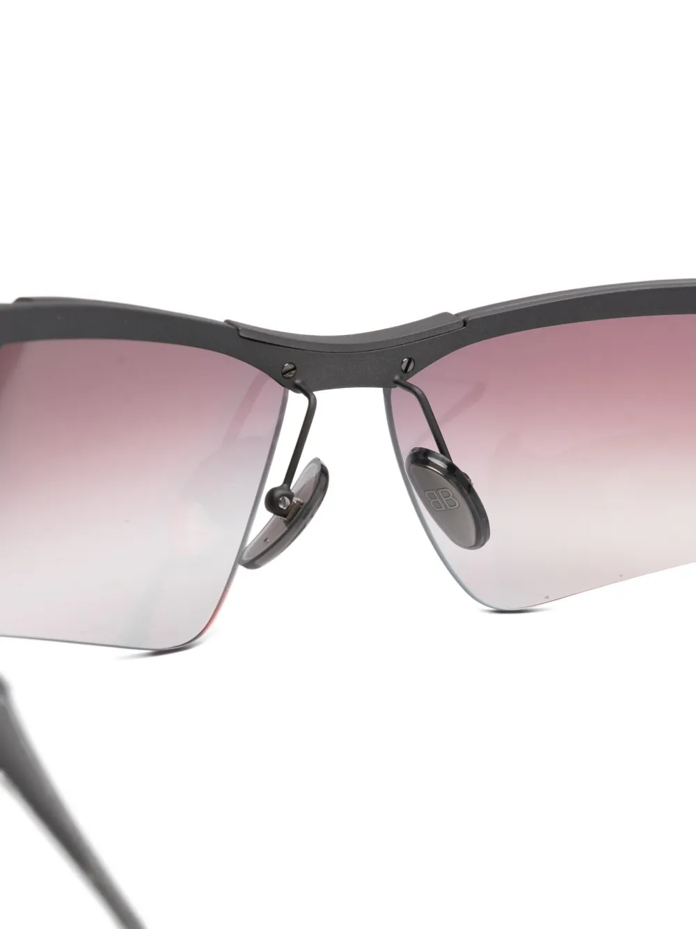 Balenciaga Eyewear Zonnebril met geometrisch montuur Zwart