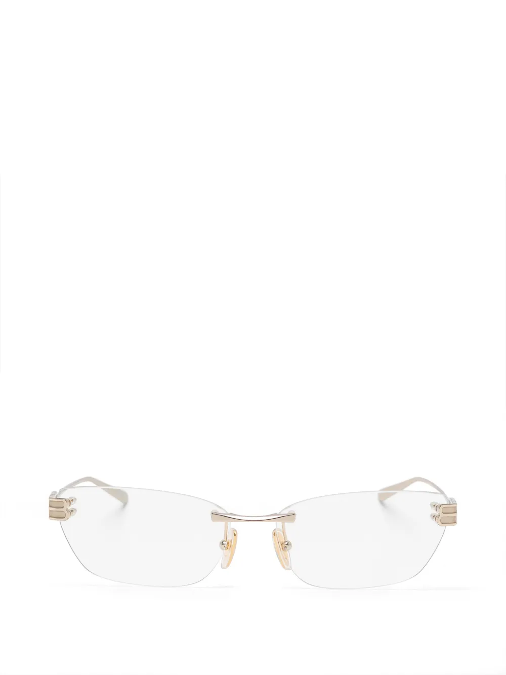 Balenciaga Eyewear Occhiali geometrici - Oro