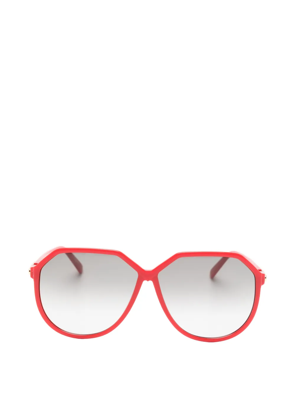 VALENTINO GARAVANI EYEWEAR geometric-frame sunglasses - Rosso