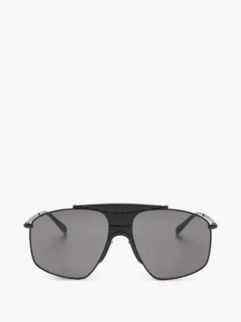 Alaïa textured browline sunglasses