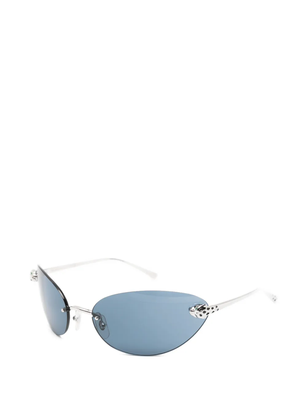 Cartier Eyewear Zonnebril met randloos montuur Zilver
