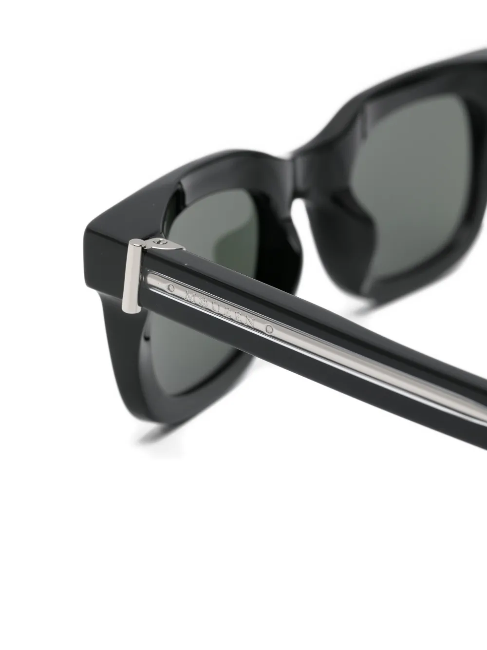  Alexander Mcqueen Eyewear Rectangle-frame Sunglasses - Black 