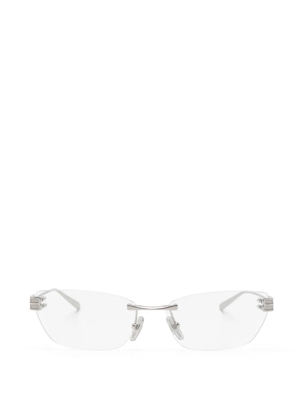 Balenciaga Eyewear Occhiali ovali - Argento