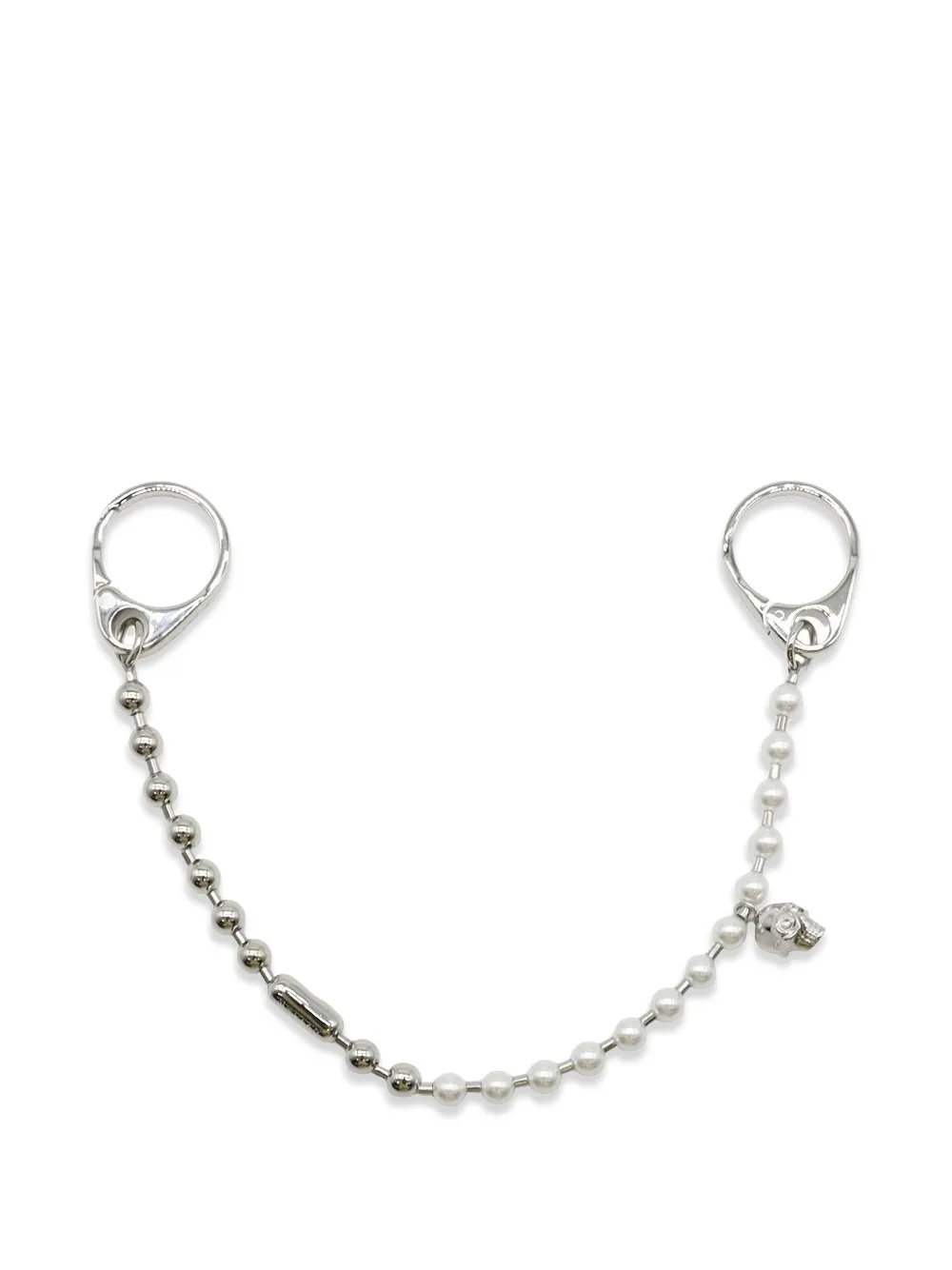 Alexander McQueen skull chain - Argento