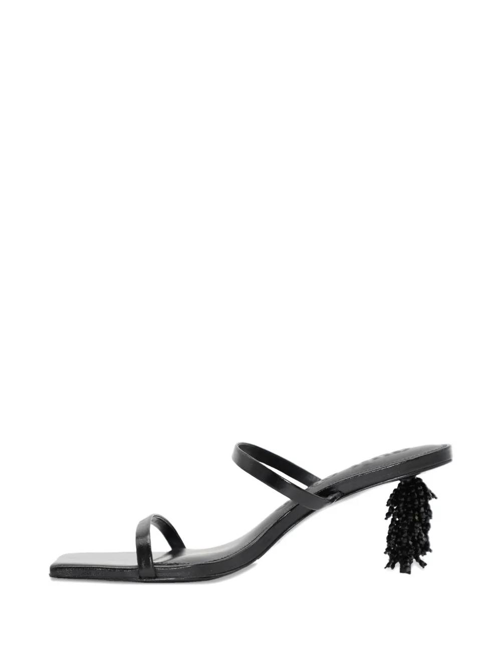 Cult Gaia Riley beaded heeled sandals Zwart
