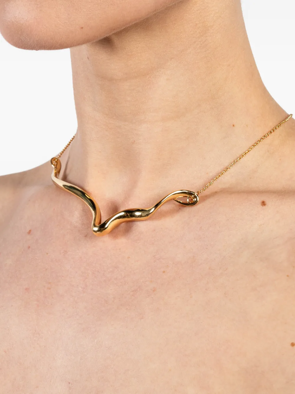 Eddie Borgo curled necklace - Goud