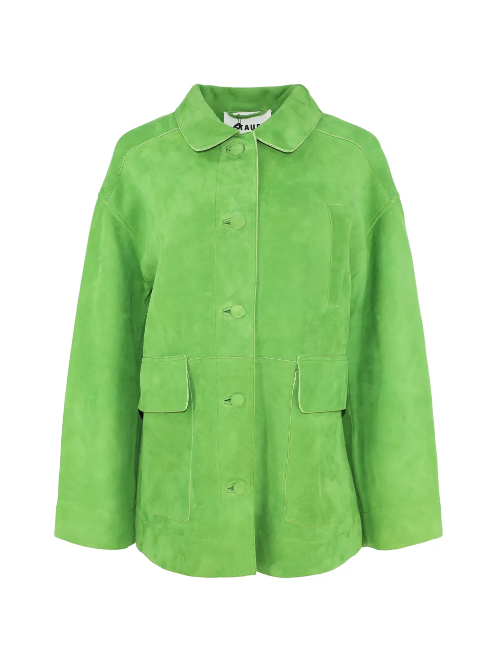 STAUD Roxanne patch-pocket jacket - Verde
