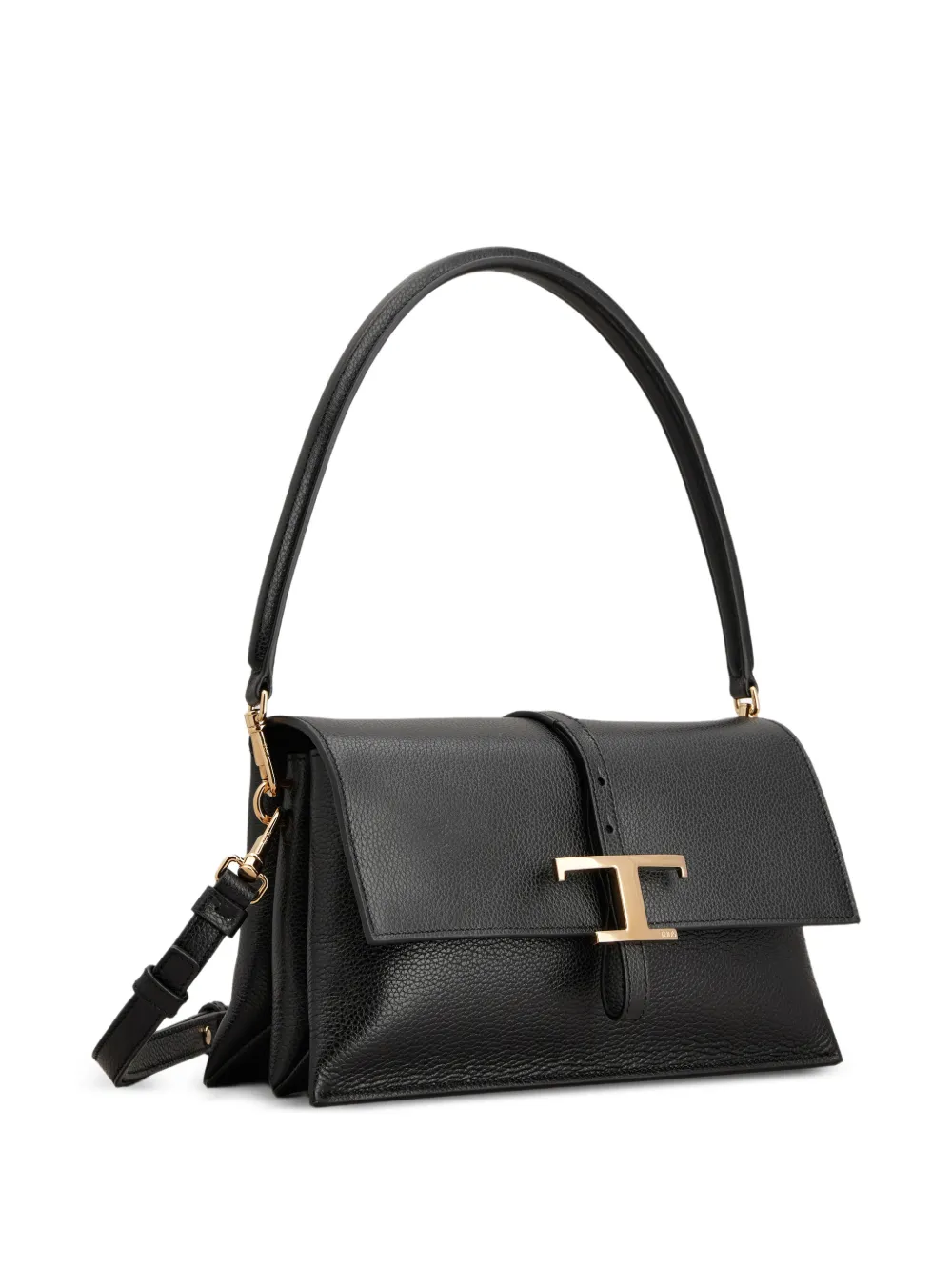 Tod's Schoudertas met T-logo Zwart