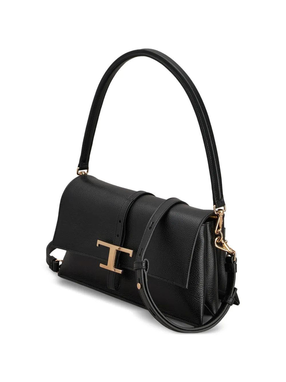 Tod's Schoudertas met T-logo Zwart