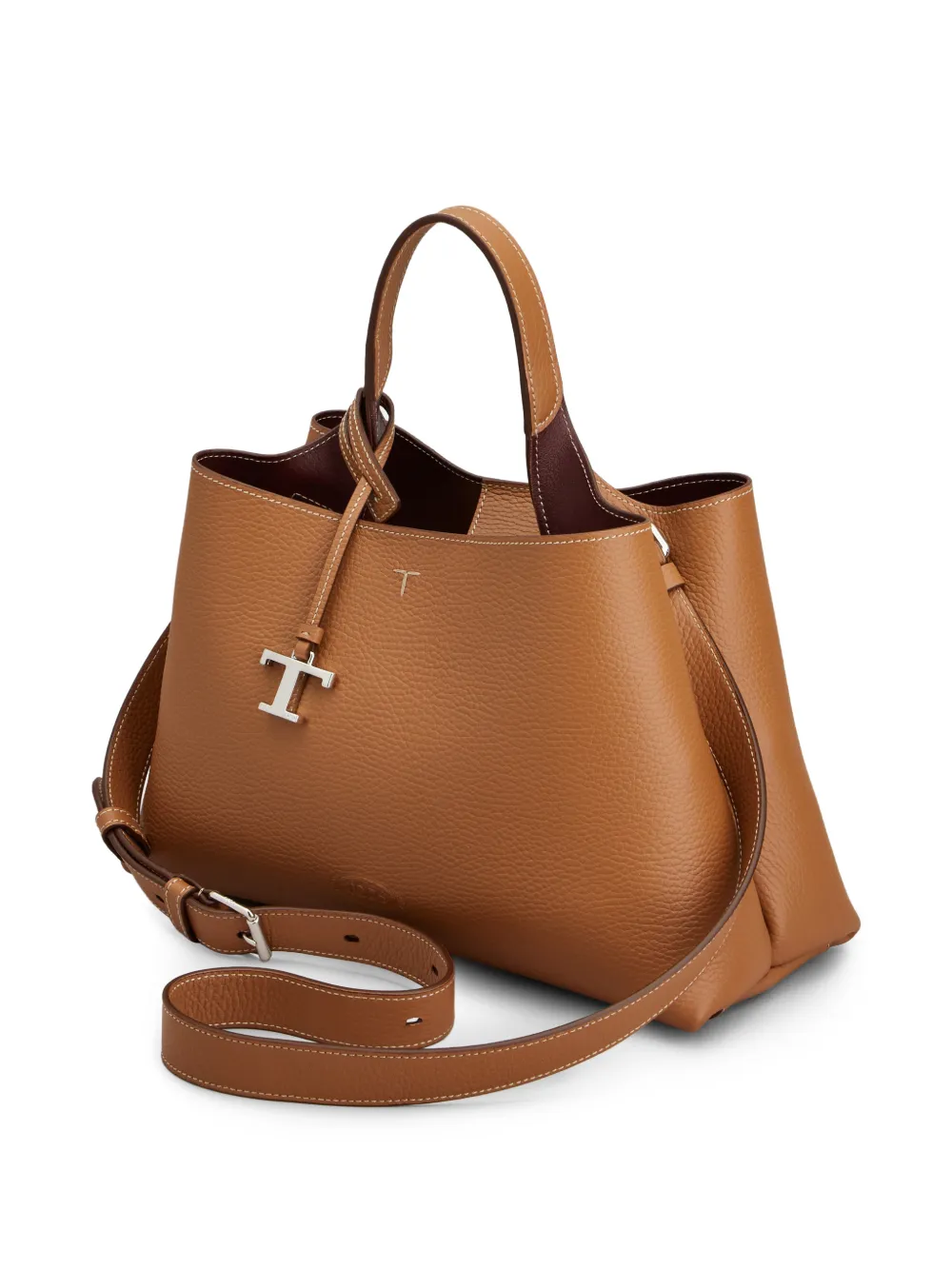 Tod's Leren shopper Bruin