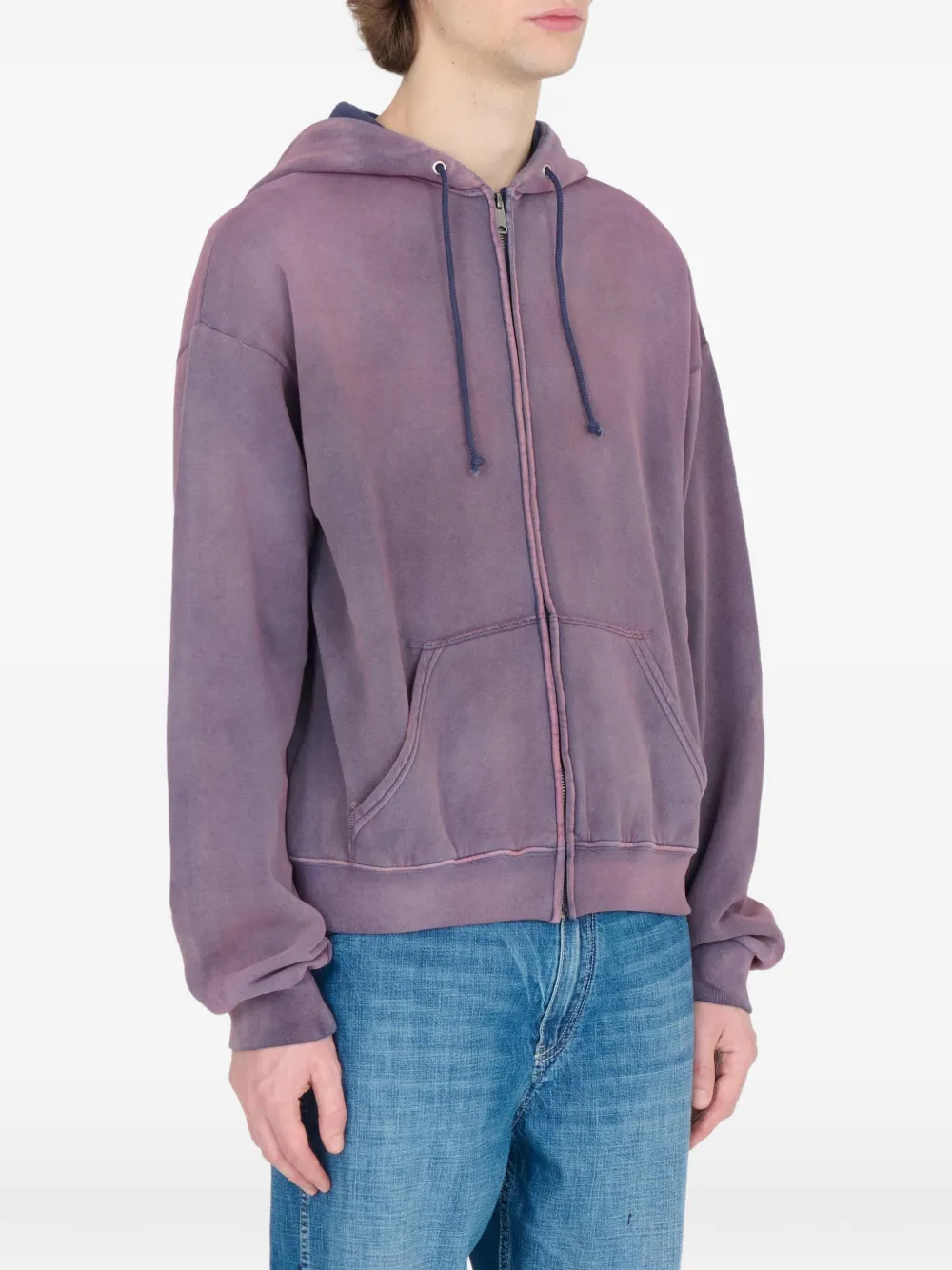 Maison Margiela Hoodie met rits Paars
