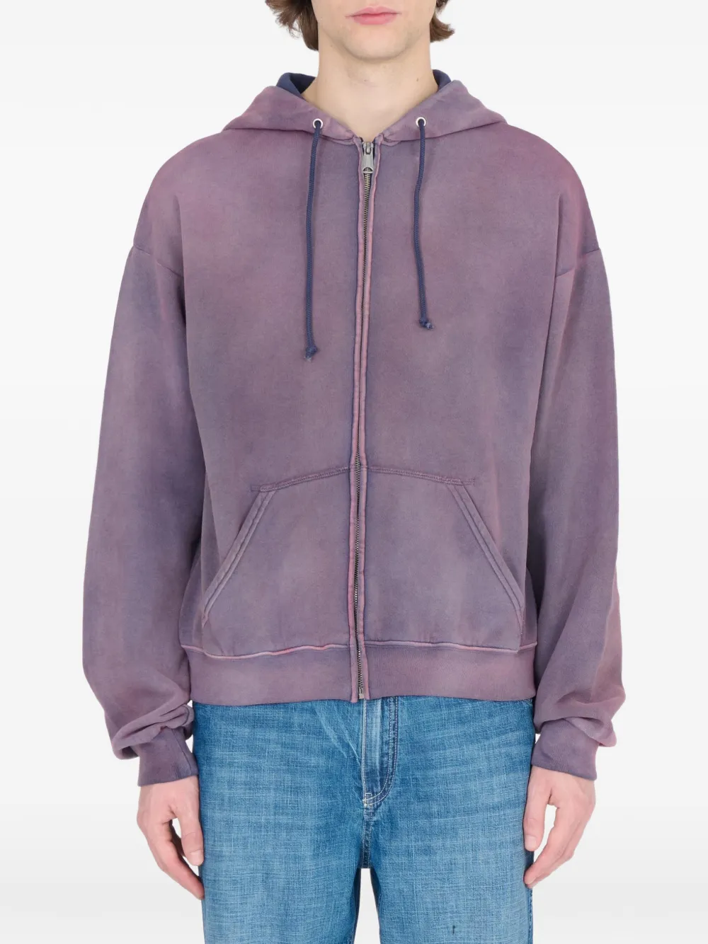 Maison Margiela Hoodie met rits Paars