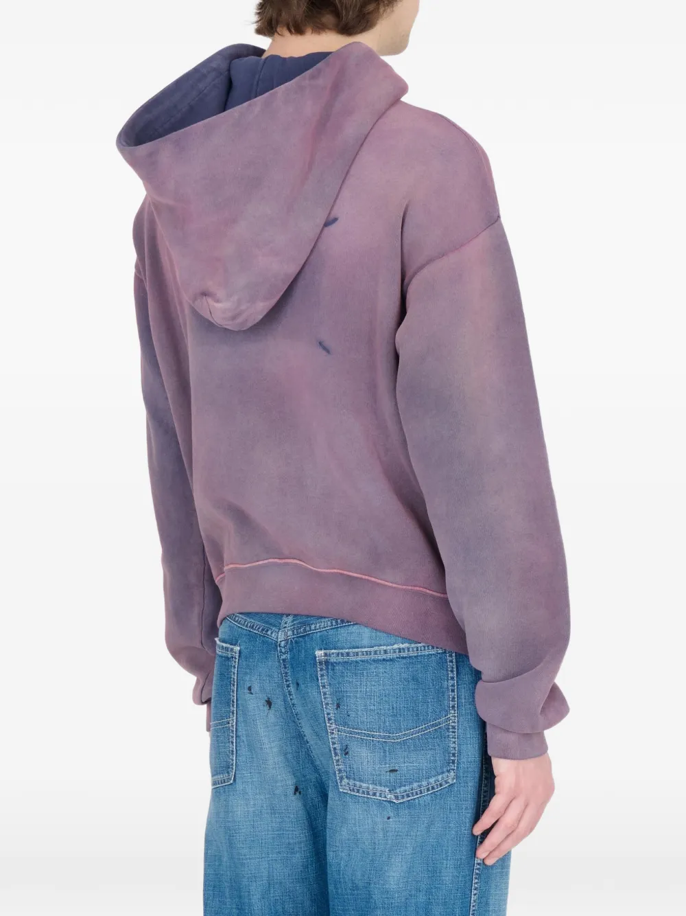 Maison Margiela Hoodie met rits Paars