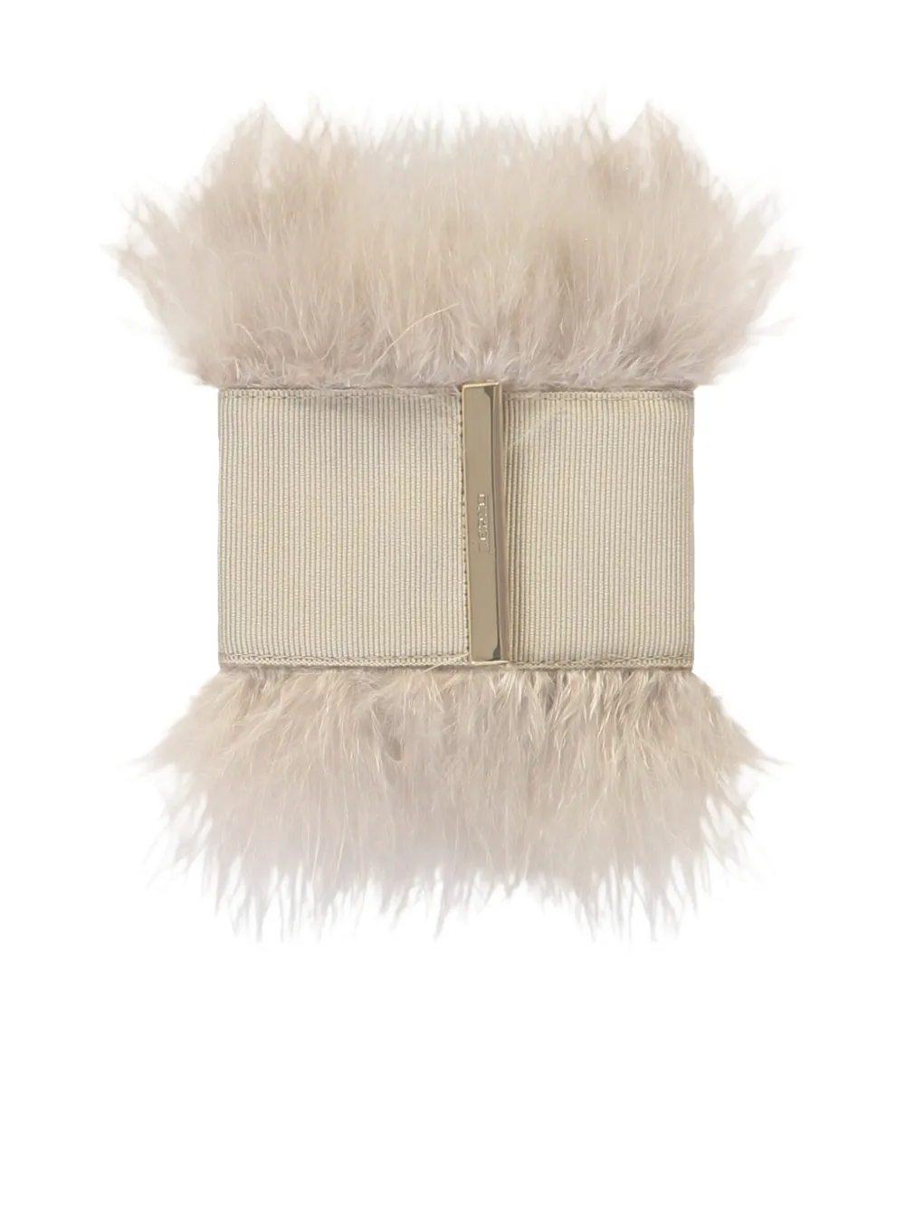 Herno feather-detail bracelet - Nude