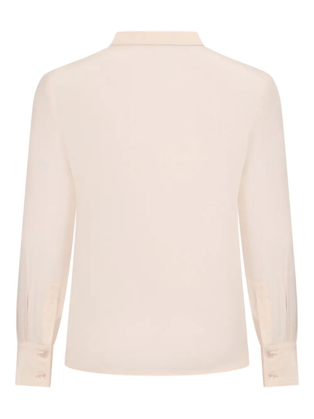Peserico long-sleeve V-neck blouse - Beige