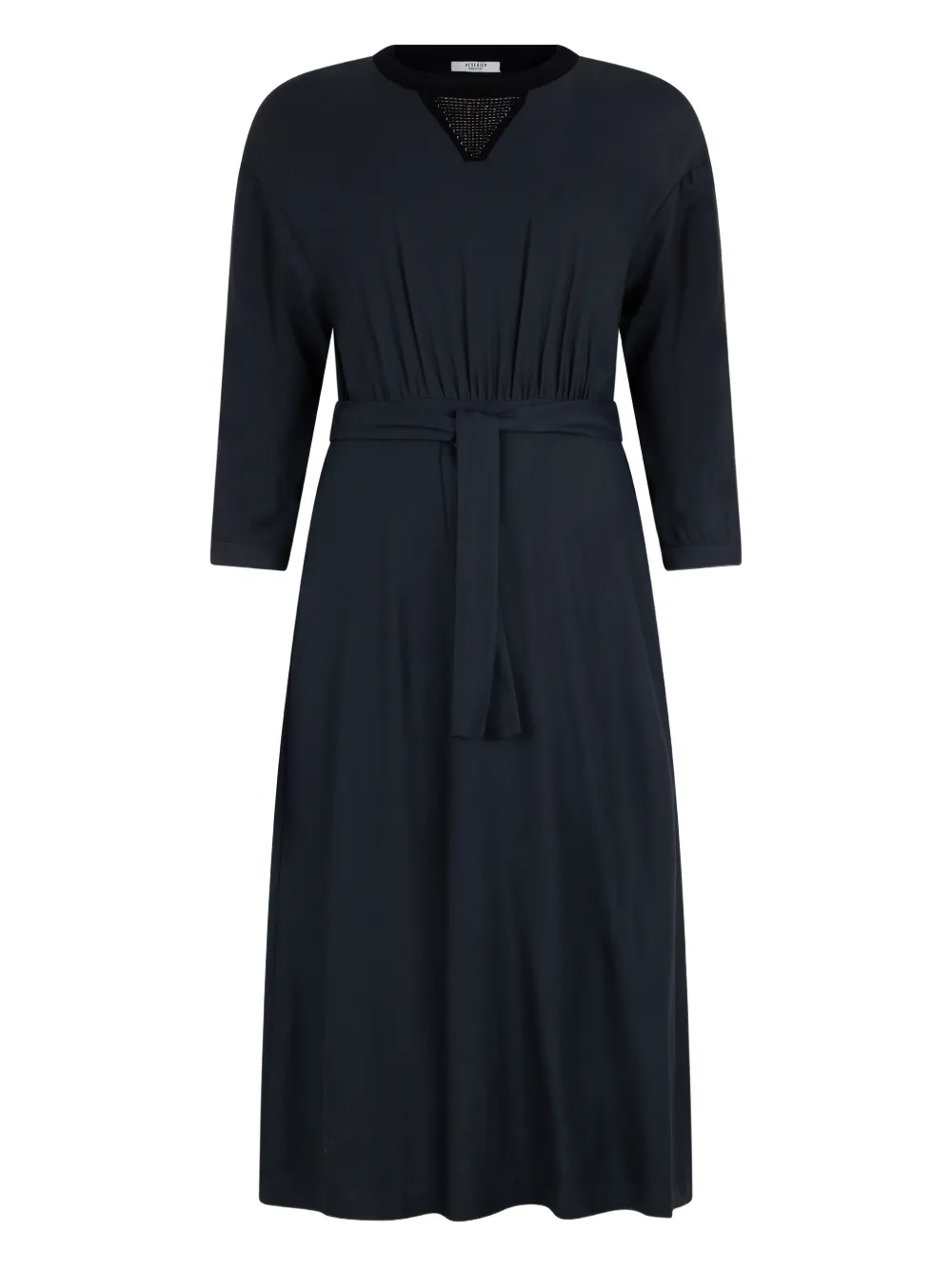 Peserico belted midi dress - Blu
