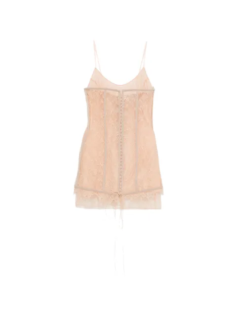 Giuseppe Di Morabito lace-fabric panelled-design mini dress