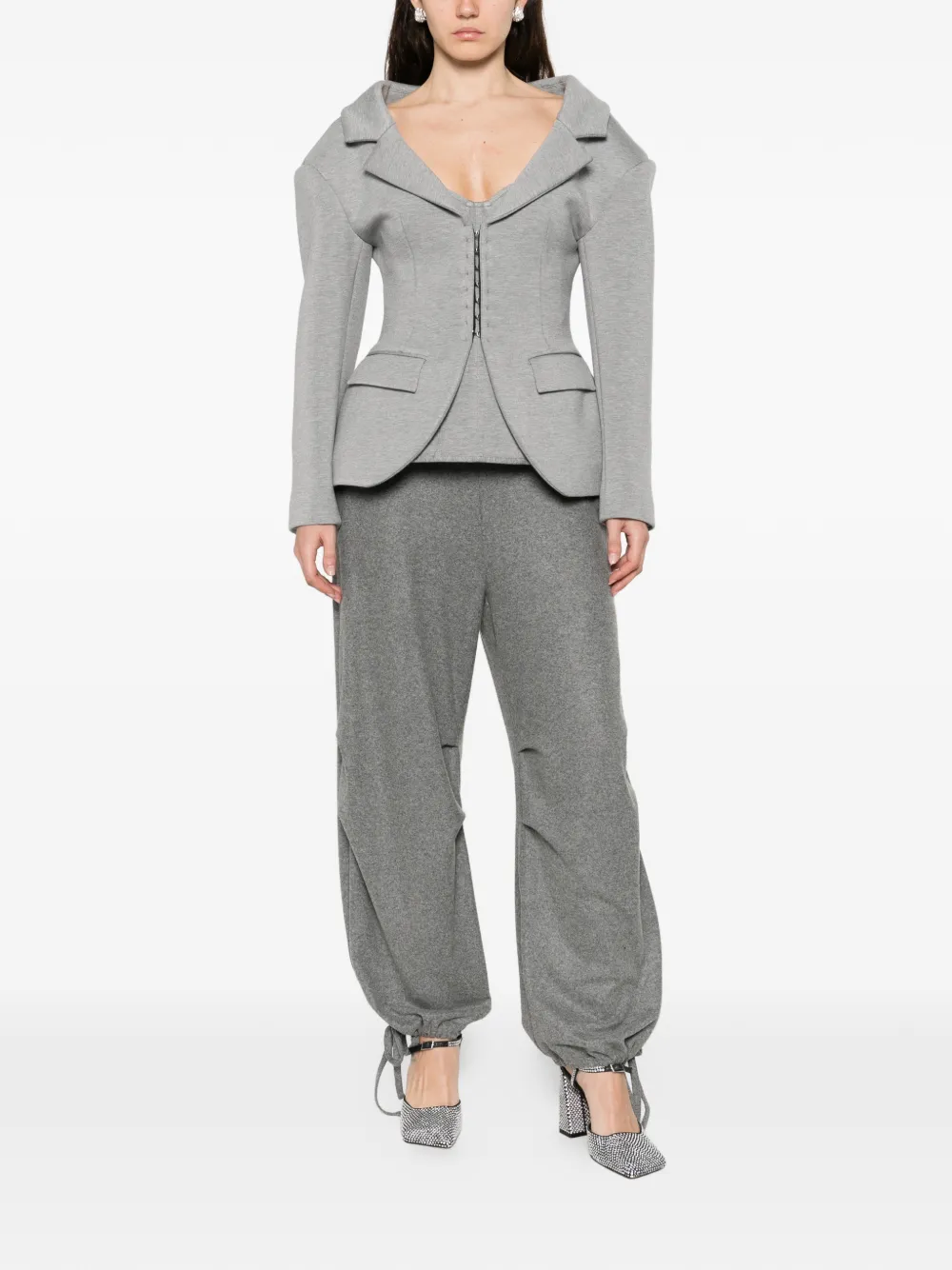 Giuseppe Di Morabito Blazer met bewerkte revers Grijs