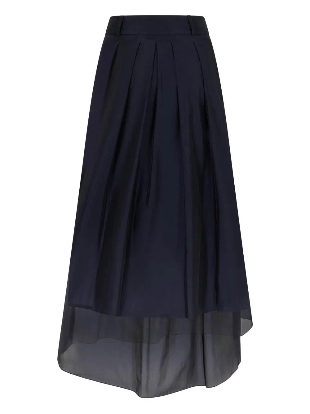 Peserico pleated maxi skirt - Zwart
