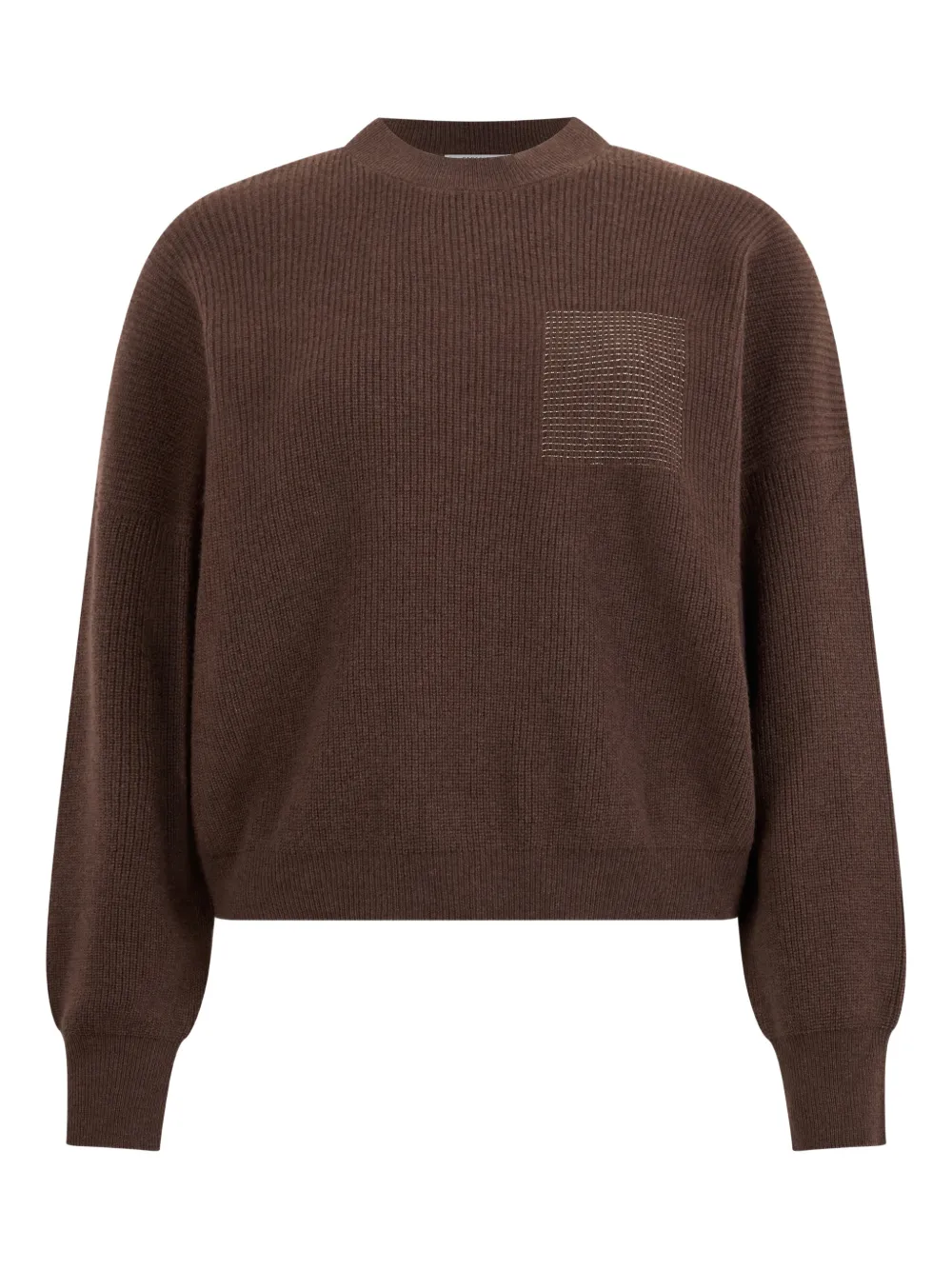 Peserico long-sleeve round-neck sweater - Brown