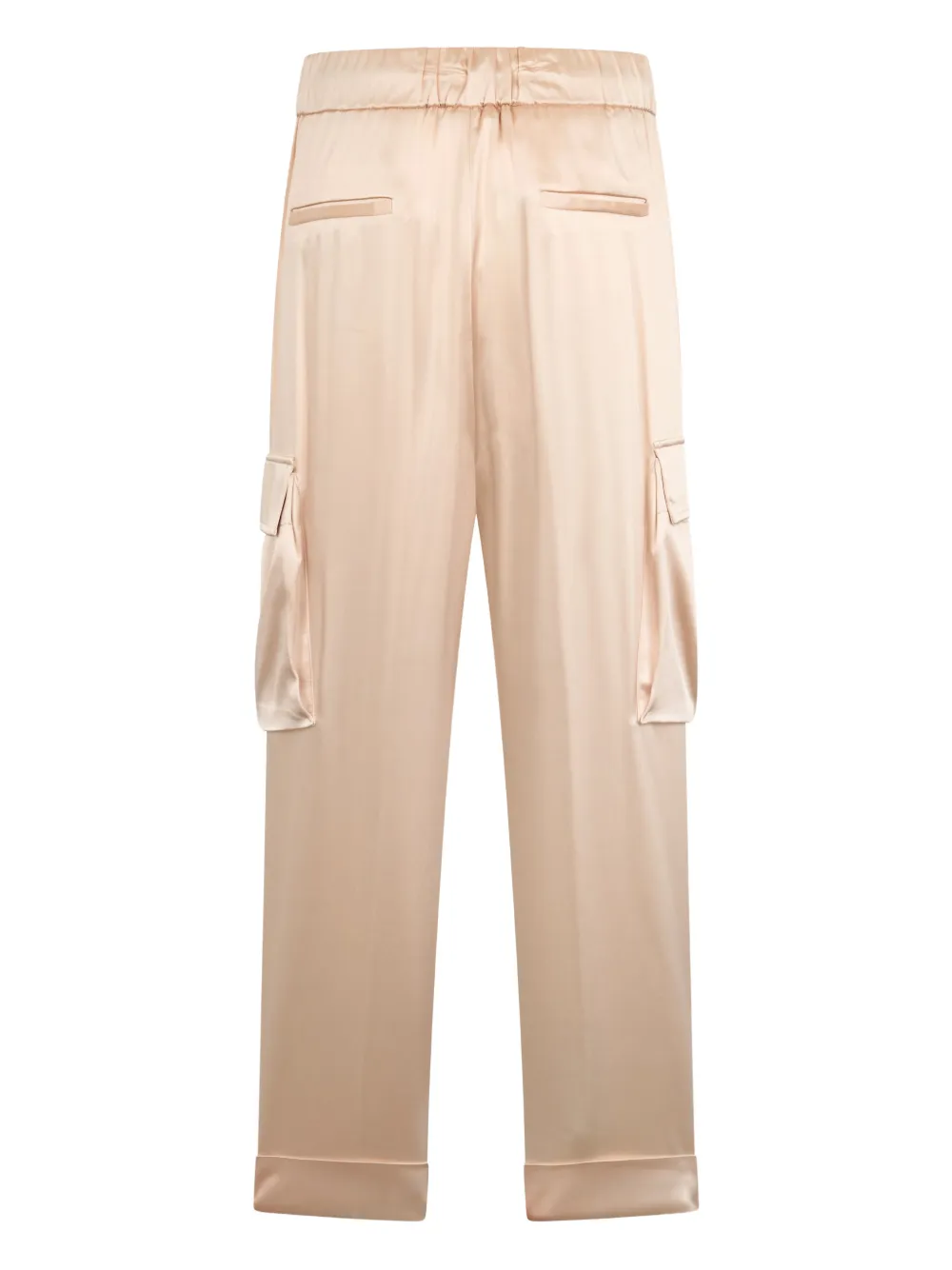 Peserico satin cargo pants - Beige