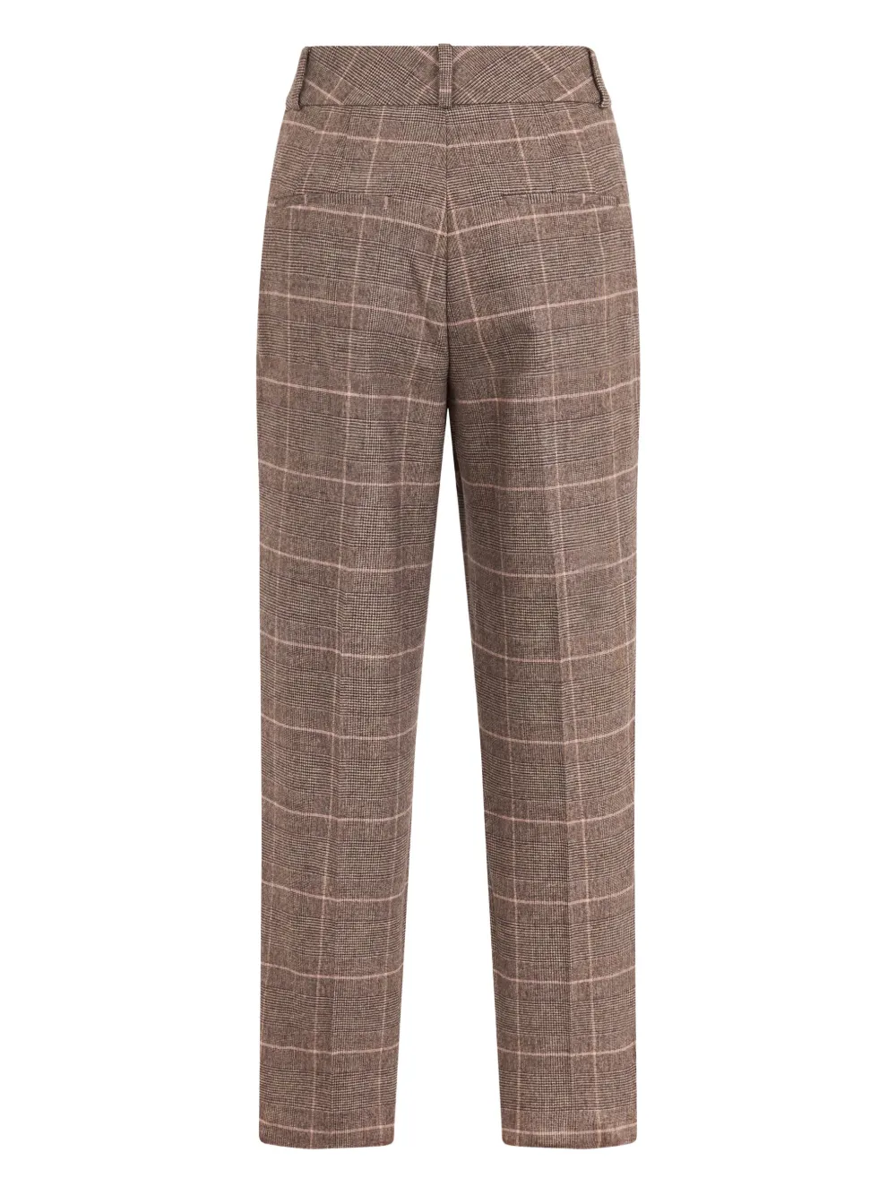 Peserico checkered trousers - Bruin