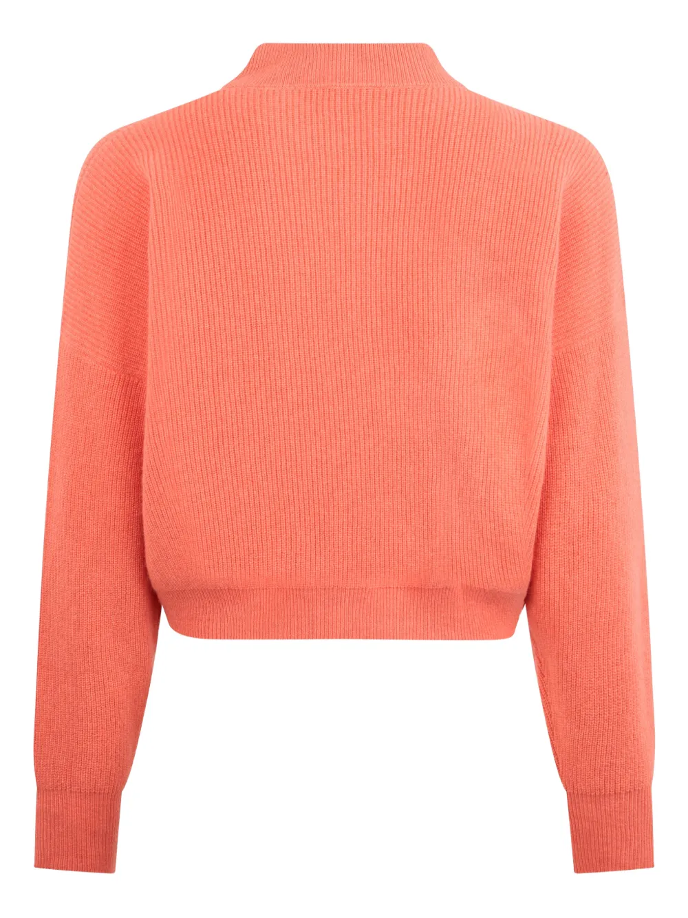 Peserico Cropped trui met gedrapeerde hals Oranje