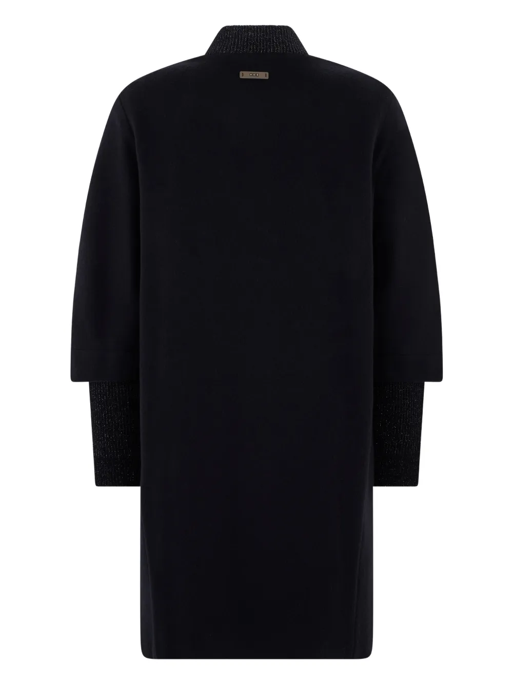 Peserico zip-fastening long-sleeves coat - Zwart