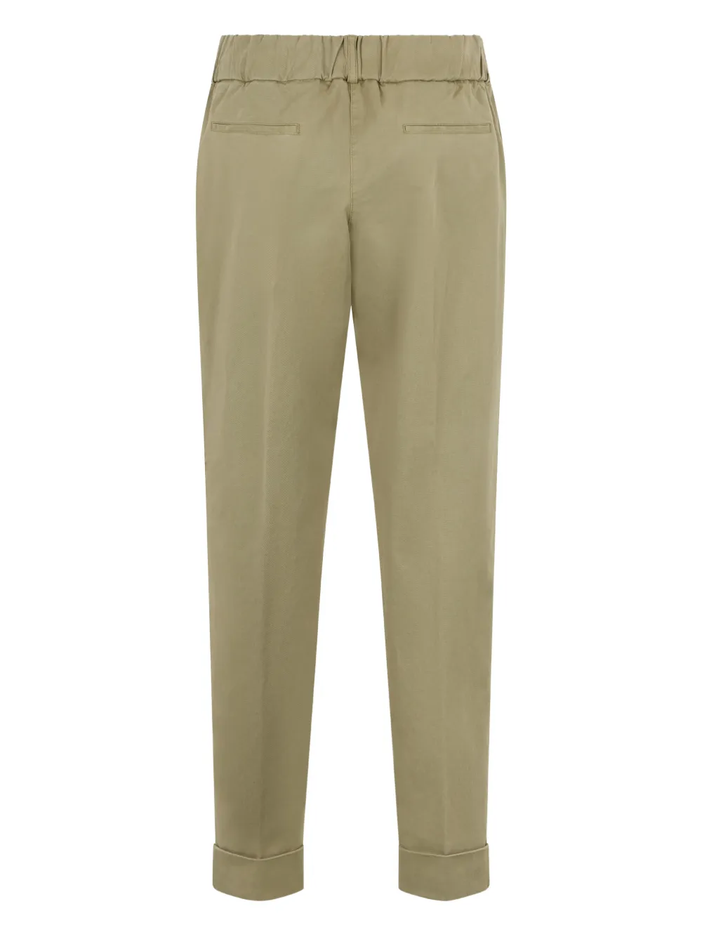 Peserico turn-up hem trousers - Groen