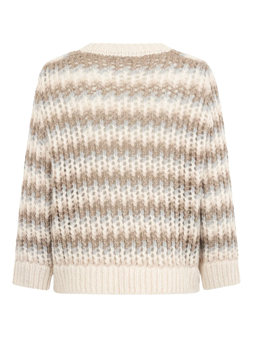  Peserico Striped Sweater - Neutrals 