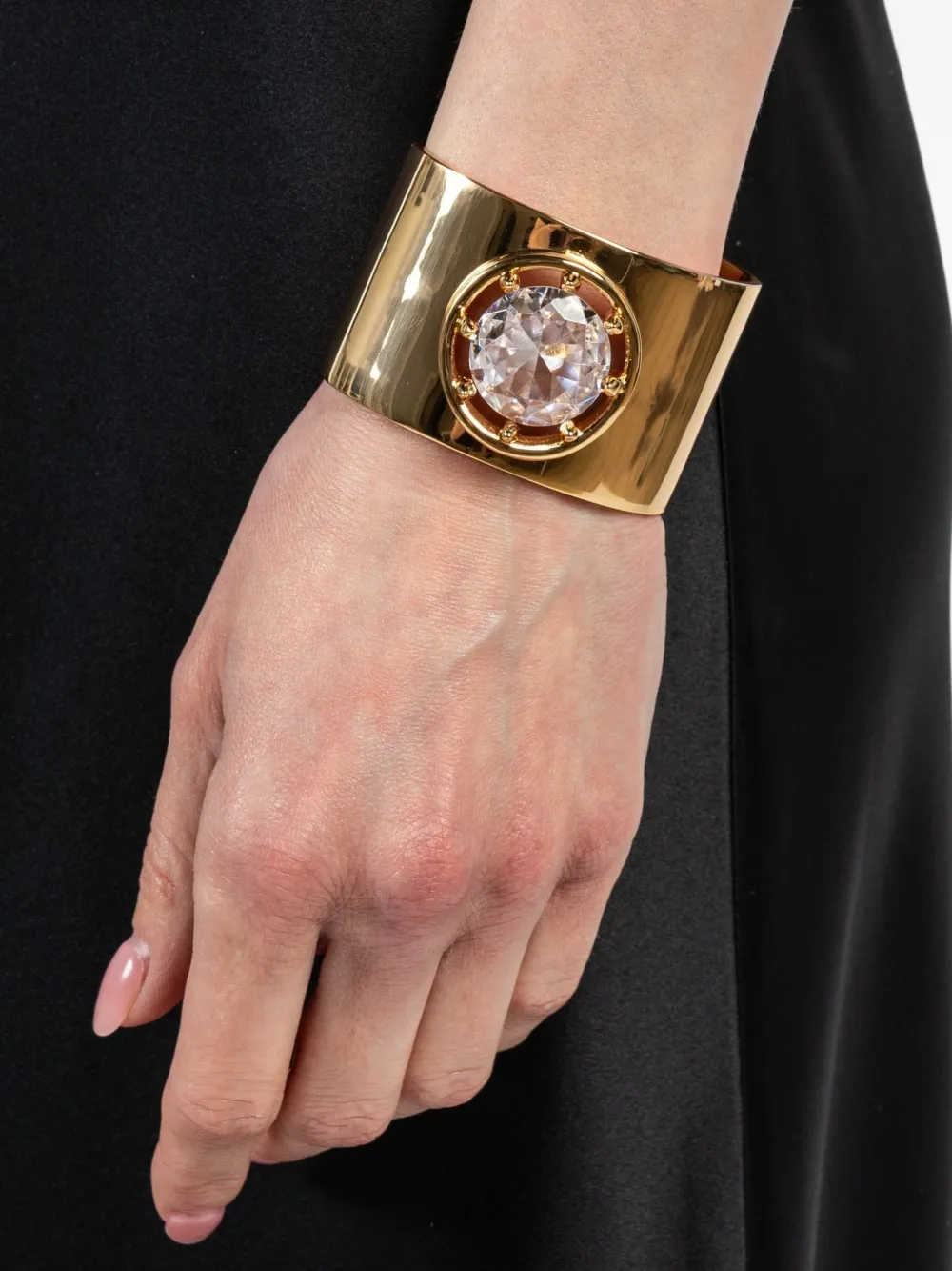 Eddie Borgo crystal cuff bracelet - Goud