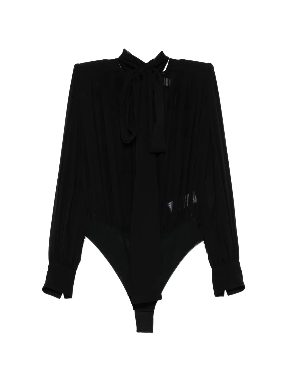 Elisabetta Franchi tie-neck bodysuit - Nero