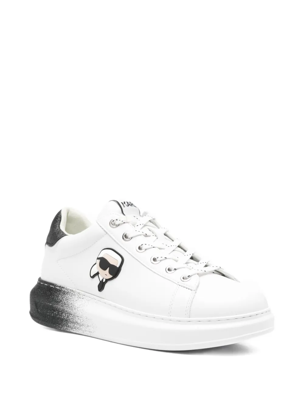 Karl Lagerfeld Kapri Ombre NTF sneakers met plateauzool Wit