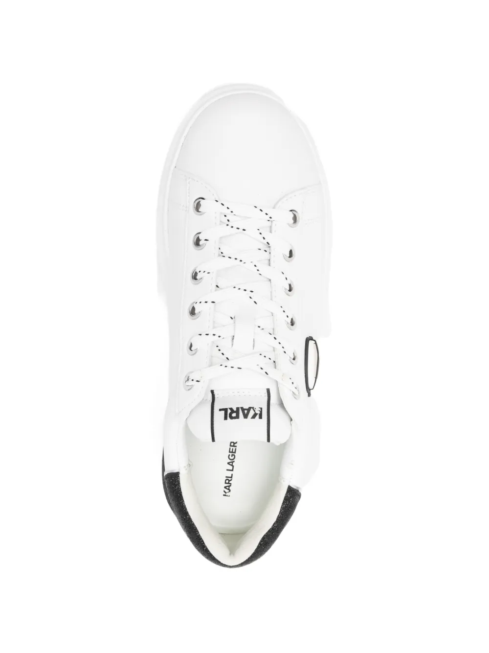 Karl Lagerfeld Kapri Ombre NTF sneakers met plateauzool Wit