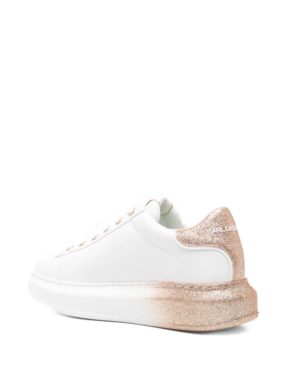 Karl Lagerfeld Kapri Ombre NFT sneakers met plateauzool Wit
